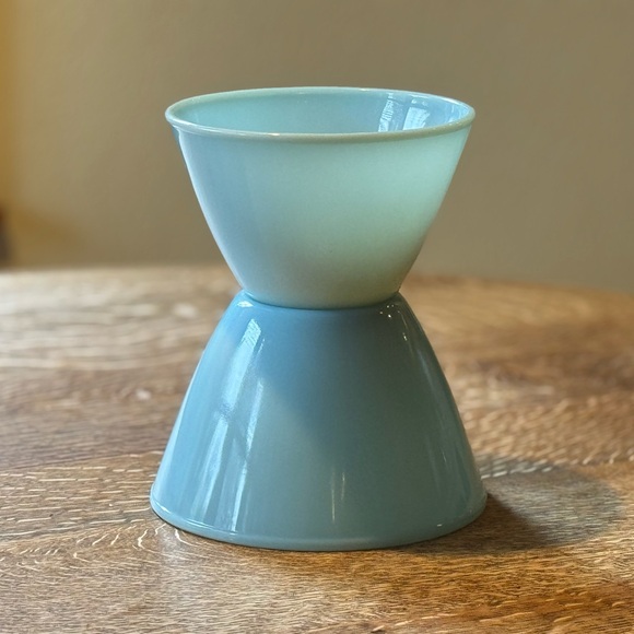 Fire King SET Delphite Blue Splash Proof Nesting Mixing Bowls - Picture 5 of 10